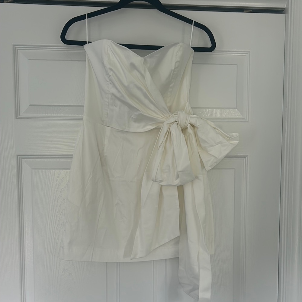 French Connection Strapless White Dress
